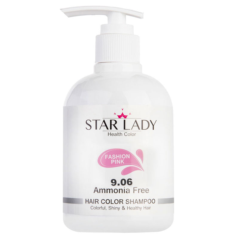 شامپو رنگساژ استارلیدی صورتی 300 میل 9.06