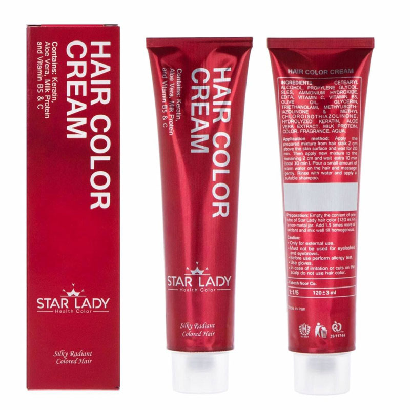 رنگ موی استارلیدی سری فندقی 