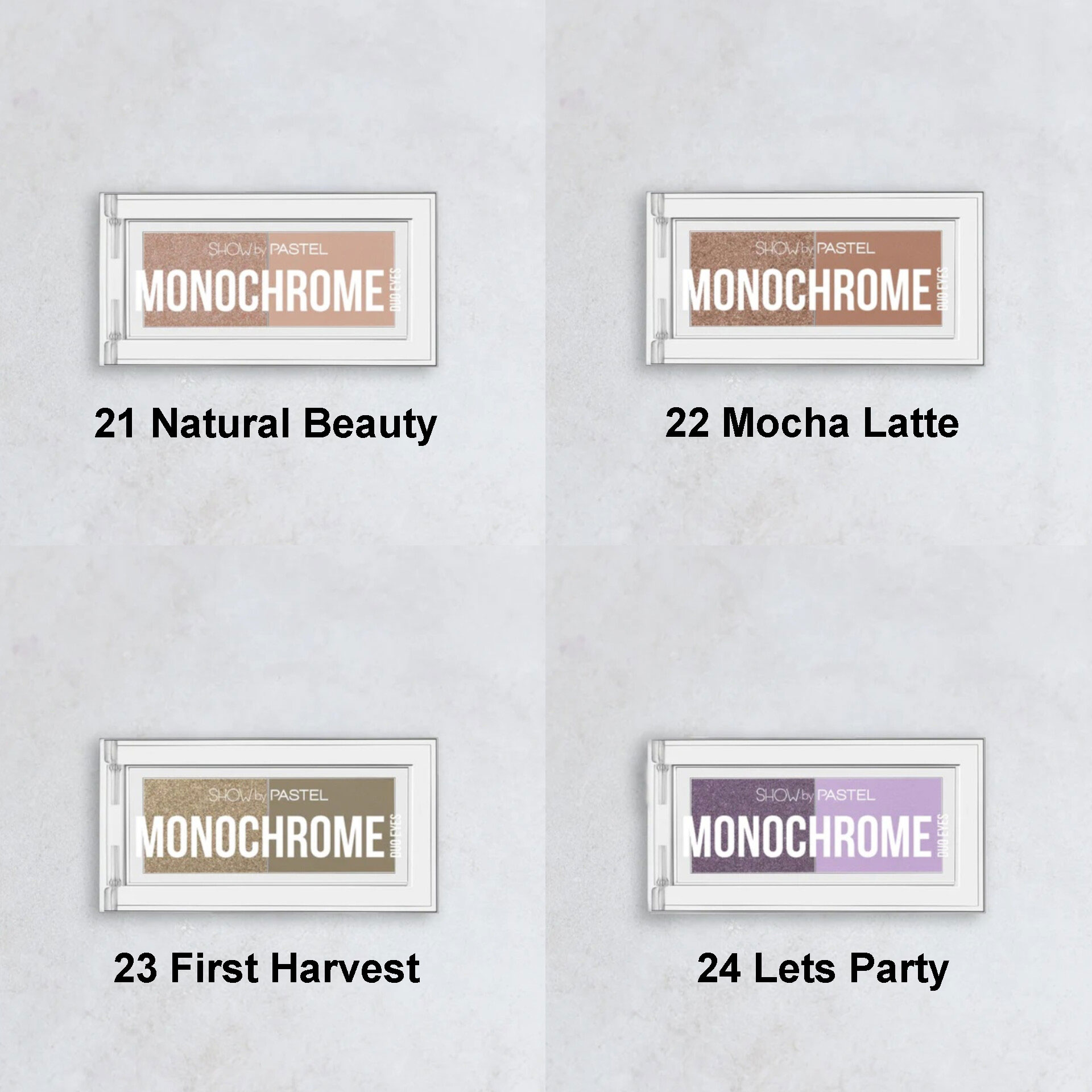 پالت سایه دو رنگ پاستل (Pastel)