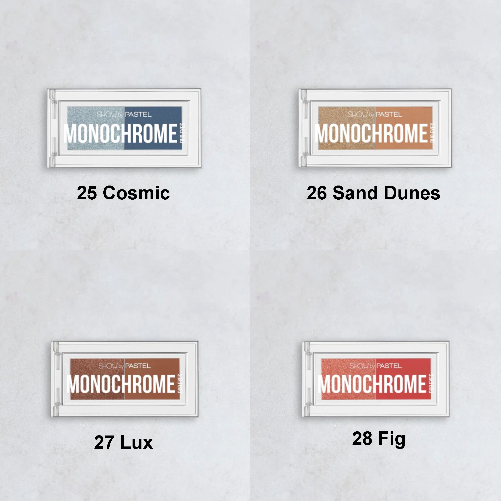 پالت سایه دو رنگ پاستل (Pastel)